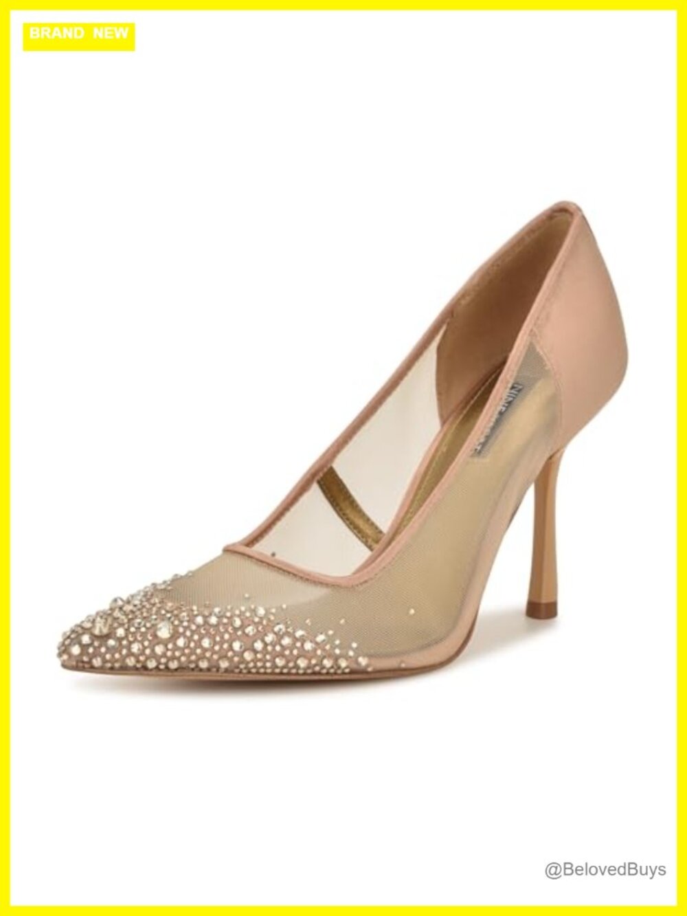 Nine West Jamiey Textile Pointy Toe Stiletto Heel Slip-On Dress Pumps